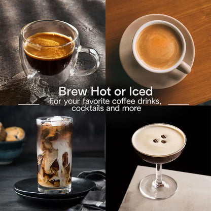 De'Longhi - Rivelia Fully Automatic Espresso Machine, Integrated Grinder, 2 Removable Bean Hoppers, Automatic Milk Frother - Pebble Gray