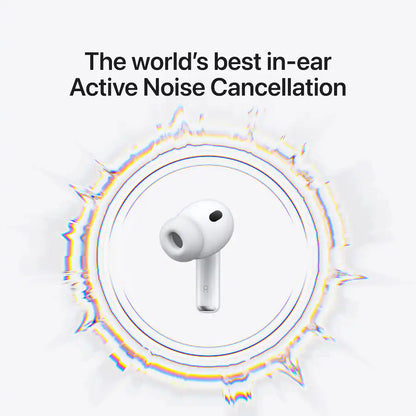 Apple - AirPods Pro 3, Wireless Active Noise Cancelling Earbuds with Heart Rate Sensing Feature - White