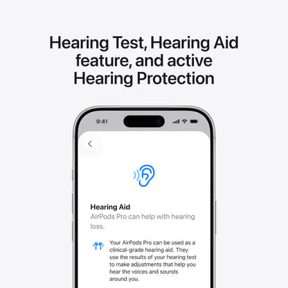 Apple - AirPods Pro 3, Wireless Active Noise Cancelling Earbuds with Heart Rate Sensing Feature - White