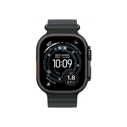 Apple Watch Ultra 3 (GPS+Cellular) 49mm Titanium Case with Black Ocean Band - Black